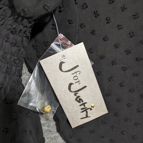 J for Justify Black Fit and Flair Pull Over Long Sleeve Womens Dress Size 3X NWT - Picture 7 of 10